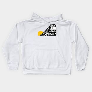 Diesel Train Front  Retro Kids Hoodie